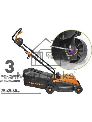 Газонокосилка роторная Carver LME-1332 1300Вт