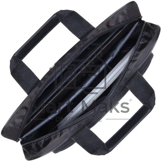 Сумка для ноутбука ExeGate EX264611RUS Office F1596 Black, черная, полиэстер, для ноутбуков до 15.6