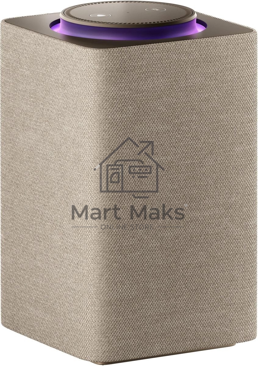 Умная колонка Яндекс Станция Макс, 65Вт, с экраном, 1 динамик, часы, Алиса, Wi-Fi, Bluetooth 5.0, Zigbee, бежевый