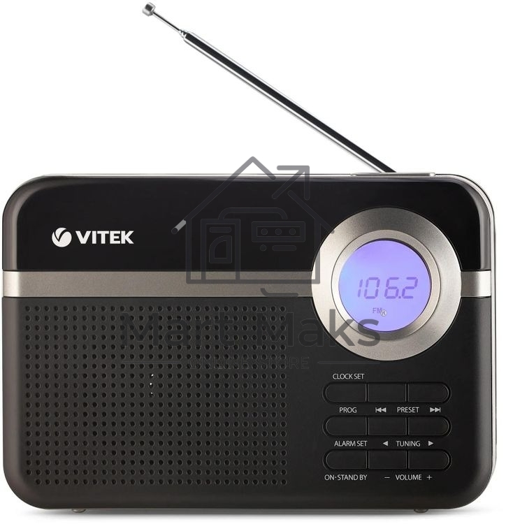 Радиоприемник Vitek VT-3592 (BK) Тип батареек UM-2/С. Выходная мощность 1 вт.