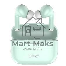 Беспроводные наушники PERO TWS06 COMFORT Light green