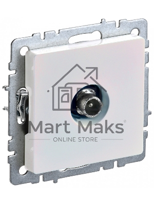 Розетка телевизионная проходная IEK BRITE РТВ10-0-БрЖ жемчуг