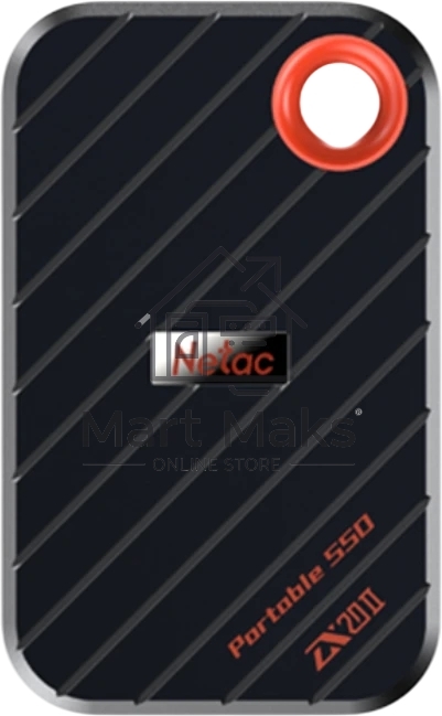 Внешний накопитель SSD Netac ZX20 II 1TB USB 3.2 Gen 2 Type-C External Magnetic Portable SSD, R/W up to 2000MB/1800MB/s, with USB C to A cable and 20Gbps USB C to C cable 3Y wty
