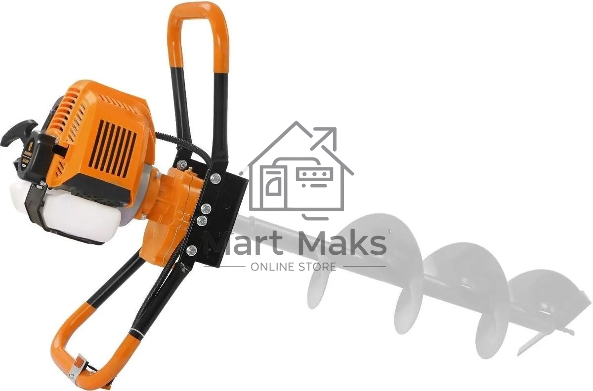 Мотобур Carver AG-43/000 бытовой 2-х такт. 1250Вт 1.7л.с. 43см3 6500об/мин (01.003.00038)