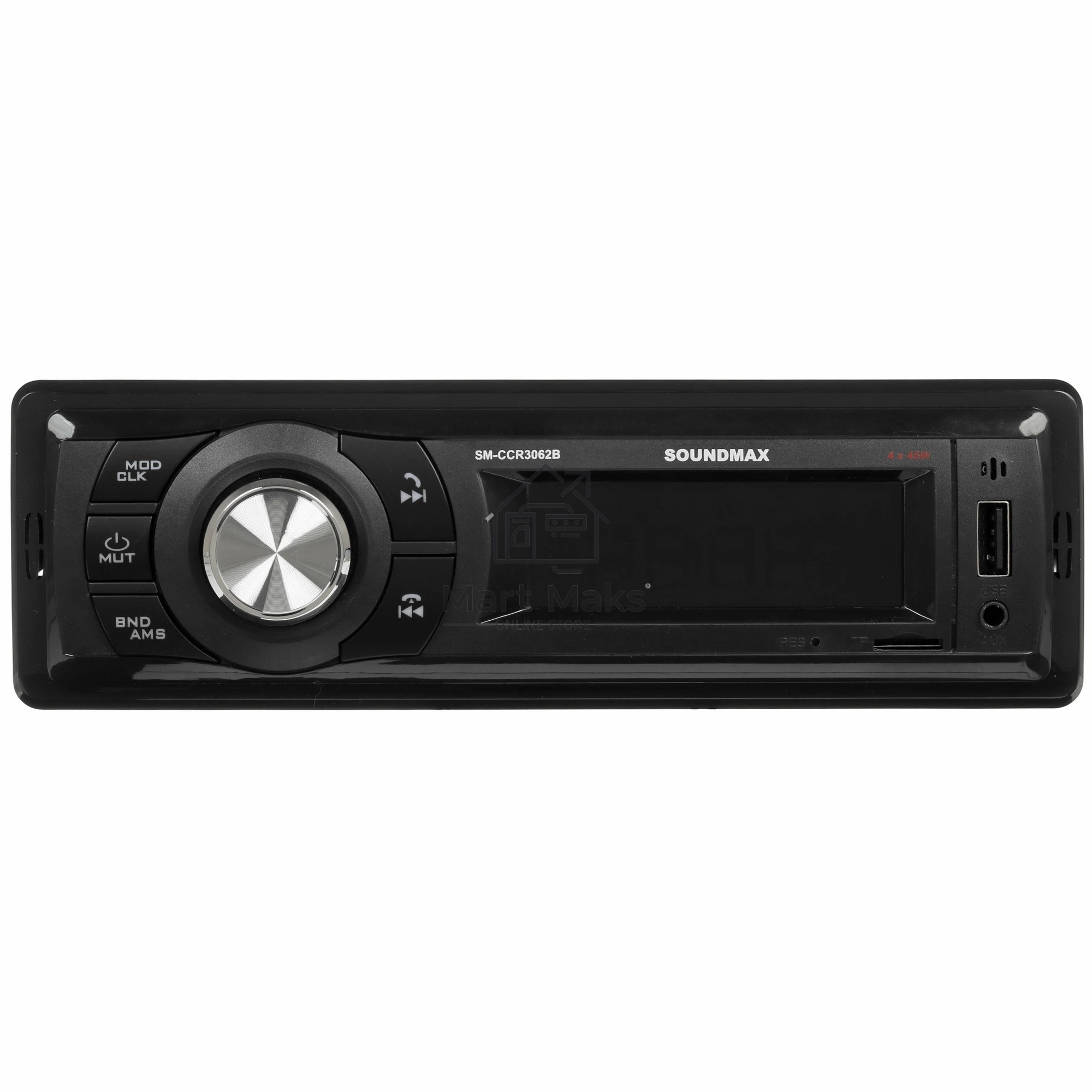 Автомагнитола Soundmax SM-CCR3062B, 1 DIN, Bluetooth, USB Type-A, AUX