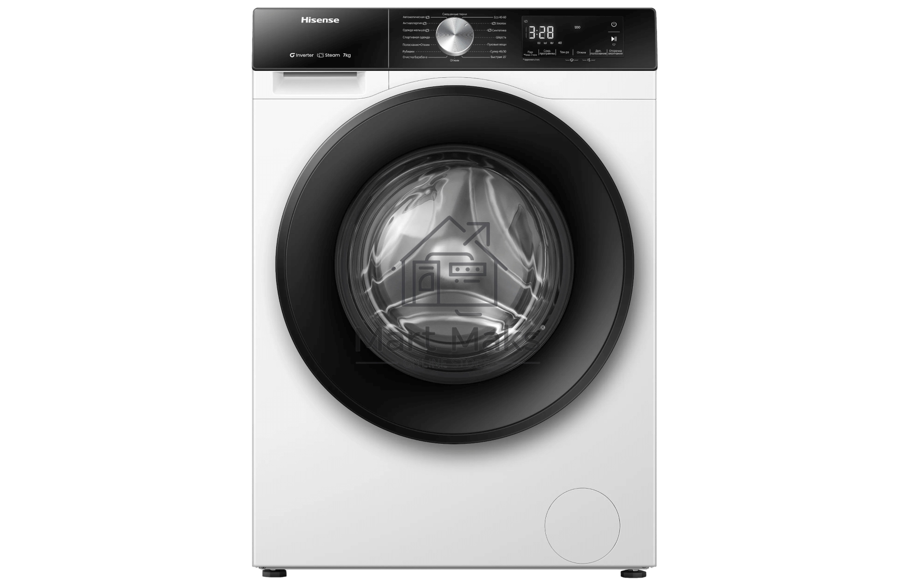 Стиральная машина Hisense WF3S7021BWU белый, загрузка фронтальная 7 кг, 1200 об/мин, класс A+++