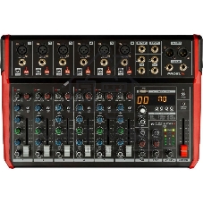Микшерный пульт PROEL PLAYMIX10 10-ти канальный, 24 бит/48 кГц DSP, Bluetooth, медиа-плеер, 6x XLR+1/4