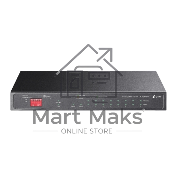 Сетевой коммутатор TP-LINK 1xSFP 1xRJ45 Количество портов PoE+ 6 123 Вт TL-SG1210PP