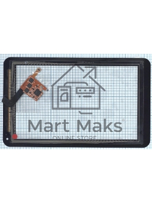 Сенсорное стекло (тачскрин) для LG Optimus Pad (V900), черное