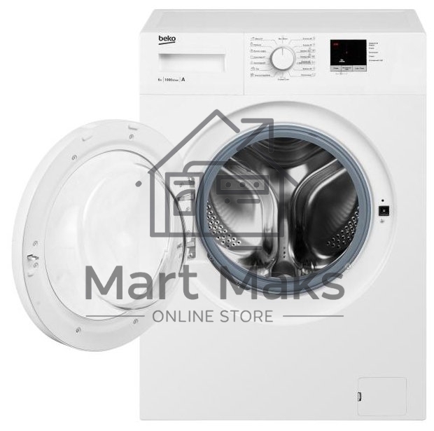Стиральная машина Beko WRE6511ZWW белый, загрузка фронтальная 6 кг, 1000 об/мин., класс: А++