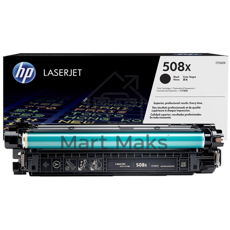 Картридж HP 508X лазерный черный увеличенной емкости (12500 стр)