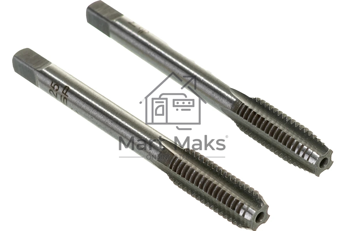 Набор метчиков ЗУБР 4-28006-08-1.25-H2МАСТЕР ручных М8x1.25 2шт.