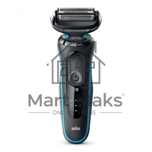 Электробритва Braun 51-M1000s черный/голубой