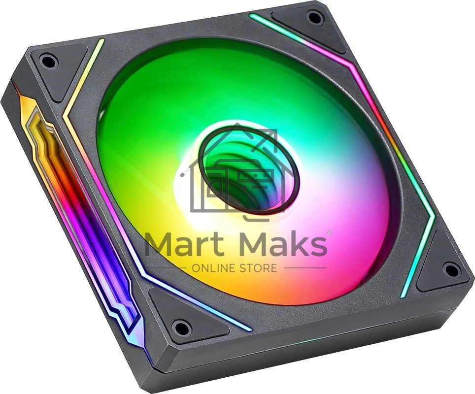 Вентилятор для корпуса Aerocool / Formula Floe 12BK ARPW ARGB черный, 120 мм, 1500 об/мин, 26.8 дБ, 4 pin