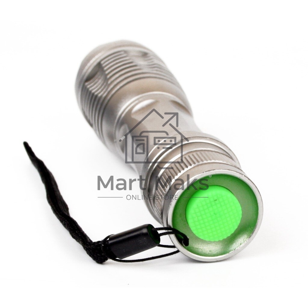 Фонарь Camelion LED5137 титан, LED XML-T6, ZOOM, 5 реж 3XLR03 в компл., алюм., откр. блистер
