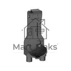 Пылесос вертикальный BBK BV3004 серый/красный, питание от аккумулятора, 60 Вт, уборка сухая, пылесборник 0.8 л