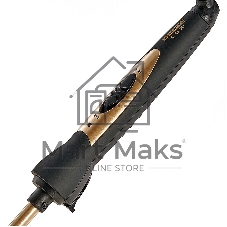 Щипцы для завивки волос DELTA LUX DL-0637 черный/золотой, 10 мм, 180 °C, 1 режим