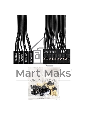 Компьютерный корпус Miditower ExeGate AA-443-UNS450 (ATX, БП UNS450 с вент. 12см, 2*USB+HD Audio, черный)