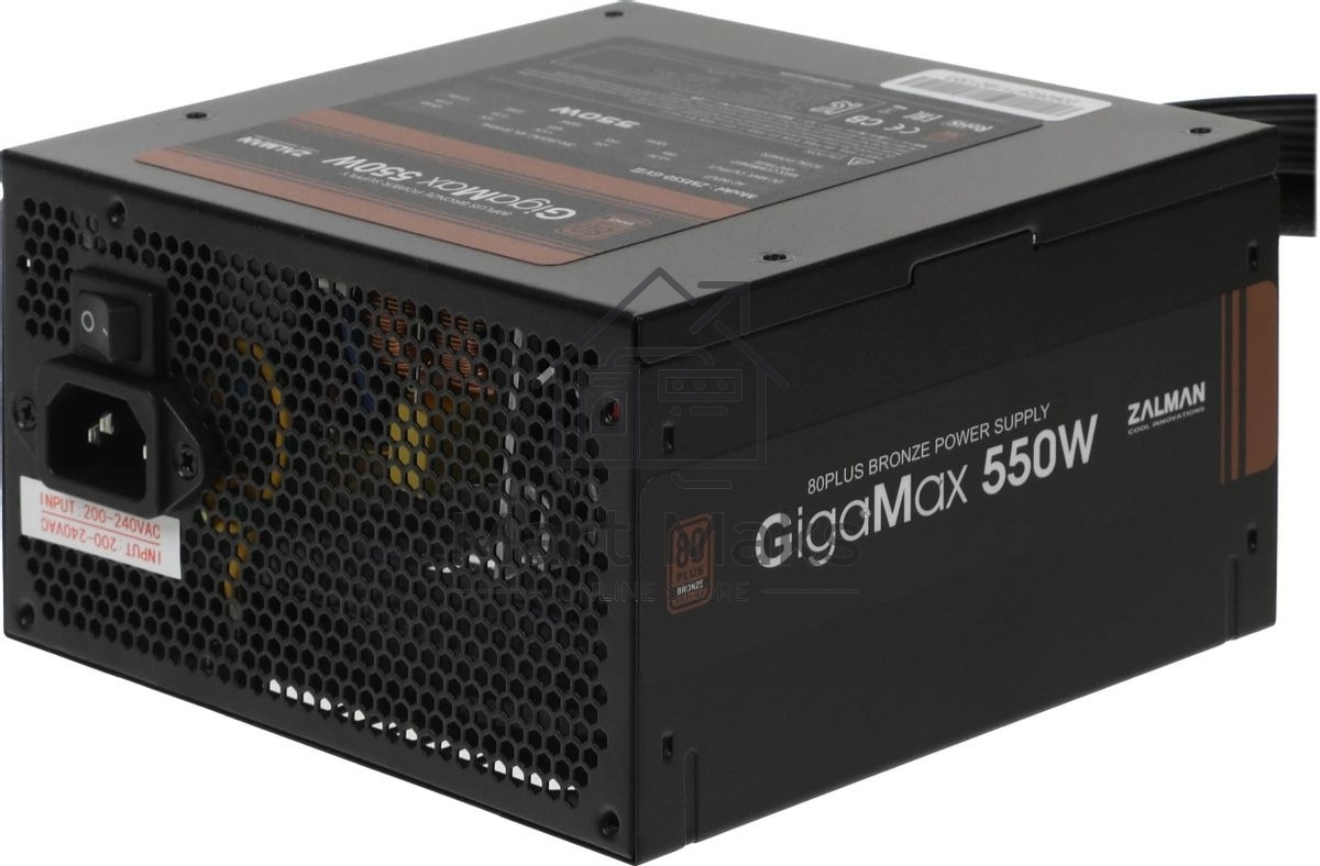 Блок питания Zalman ZM550-GVII, 550Вт, 80 PLUS Bronze, 120мм, черный
