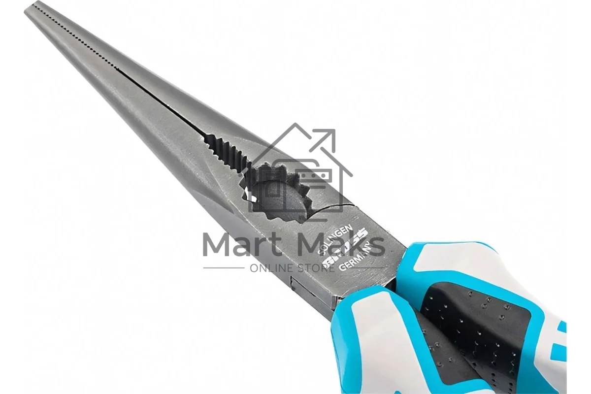 Длинногубцы прямые Gross 17171 205 мм, трехкомпонентные рукоятки