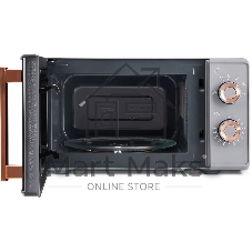 Микроволновая печь Vitek VT-MW1920 серый/золотистый, 20 л, 700 Вт, переключатели — поворотный механизм