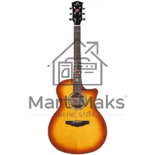 Акустическая гитара Kepma F2M-GA-BS цвет Cherry Burst