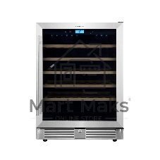Винный шкаф встраиваемый Cellar Private CP051-1T серебристый, 136 л, 1 отсек, 51 бут.