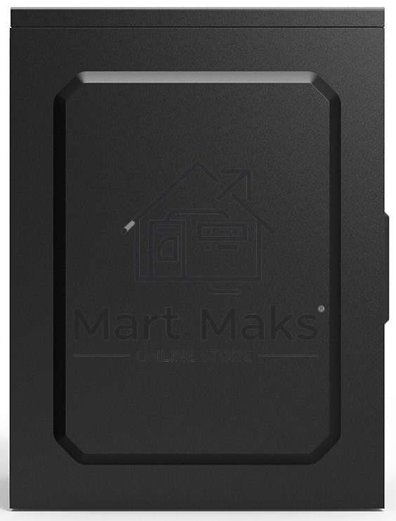 Компьютерный корпус CBR PCC-MATX-MX08-WPSU mATX Minitower MX08, без БП, 2*USB 2.0, HD Audio+Mic, черный