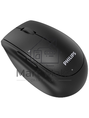 Мышь беспроводная Philips SPK7627 черный, 1600 dpi, радиоканал, Bluetooth, USB, кнопки - 5