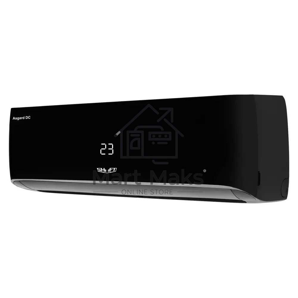 Блок внутренний сплит-системы Shuft Asgard DC Black SFTHAI/in-09HN8/BL инвертор, 9000 BTU, 25 м2, 27,5 дБ, охлаждение, обогрев, осушение, черный