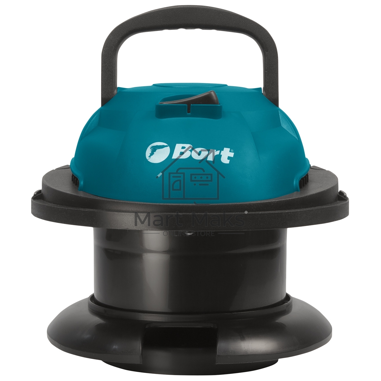 Строительный пылесос Bort BSS-1215-Aqua (93410891) серый, 250/1250 Вт, уборка сухая/влажная, пылесборник контейнер, 15 л
