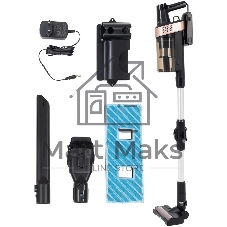 Пылесос вертикальный Vitek VT-CLS01AQUA черный/медный, питание от аккумулятора, 250 Вт, уборка влажная/сухая, пылесборник 0.55 л
