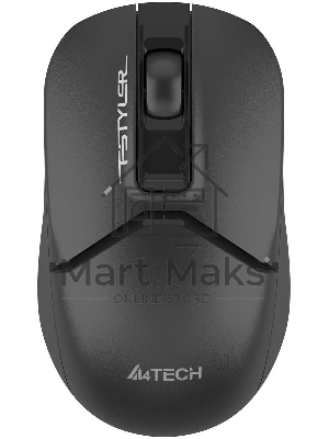 Мышь беспроводная A4Tech Fstyler FG12S черный, 1200 dpi, радиоканал, USB, кнопки - 3