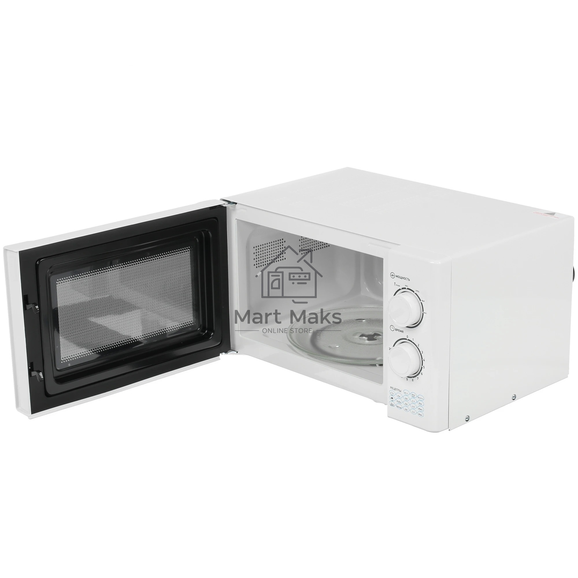 Микроволновая печь BBK 23MWS-927M/W белый, 23 л, 900 Вт, переключатели - поворотный механизм