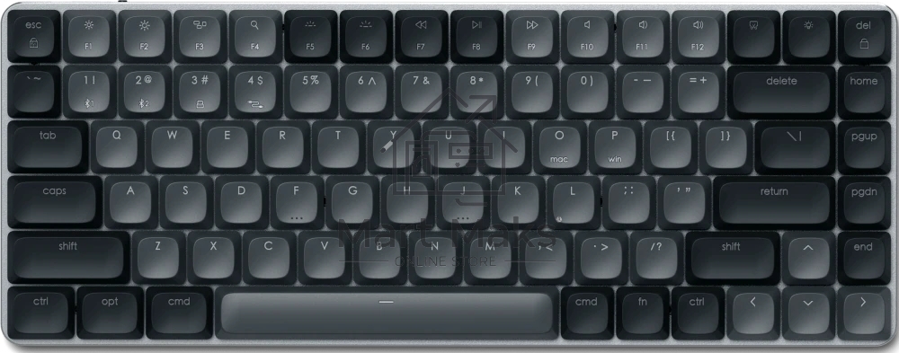 Клавиатура Satechi SM1 Slim Dark гибридная, USB Type-A, Bluetooth, радиоканал, чёрный