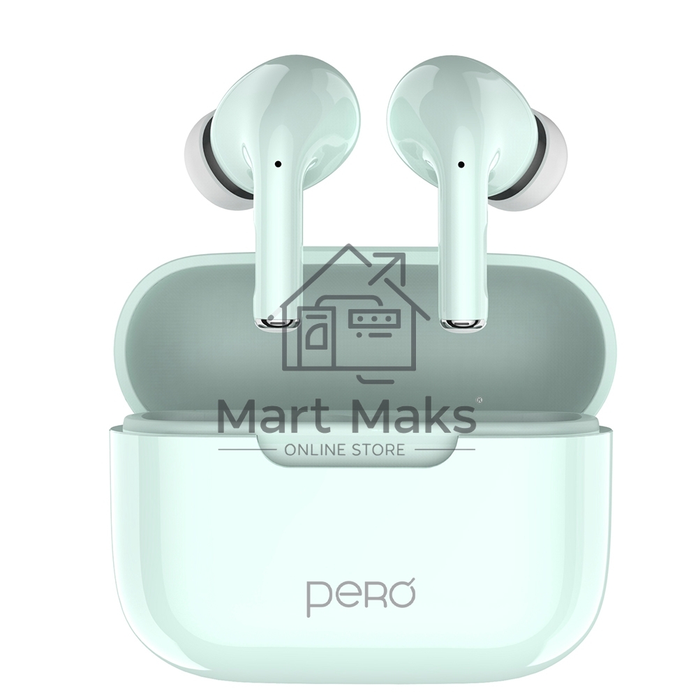Беспроводные наушники PERO TWS06 COMFORT Light green