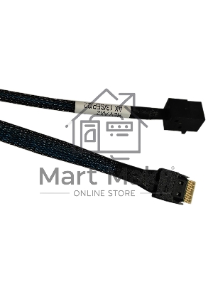 Кабель Amphenol RSL38-2804 Slimline SASx4 (SFF8654) -to- HD MiniSAS x4 (SFF8643) 80cm