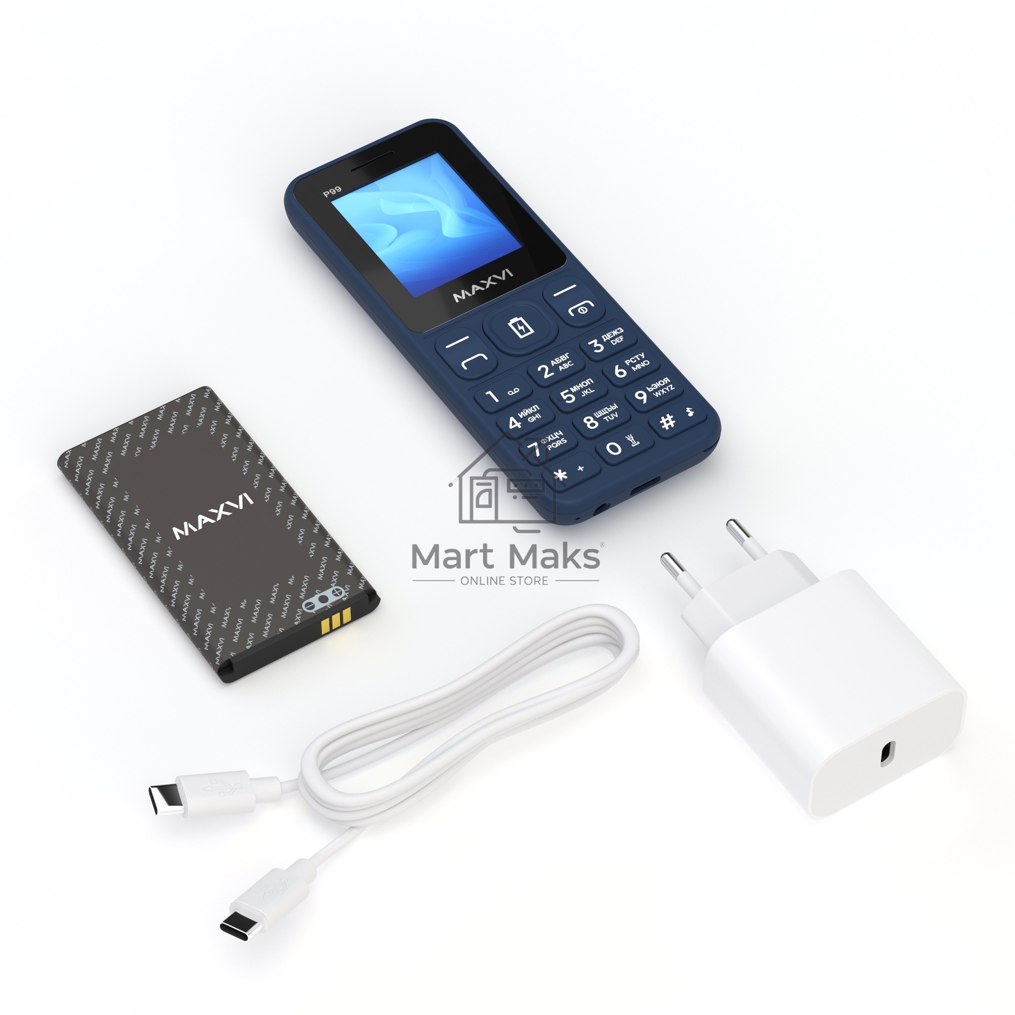 Мобильный телефон Maxvi P99 синий