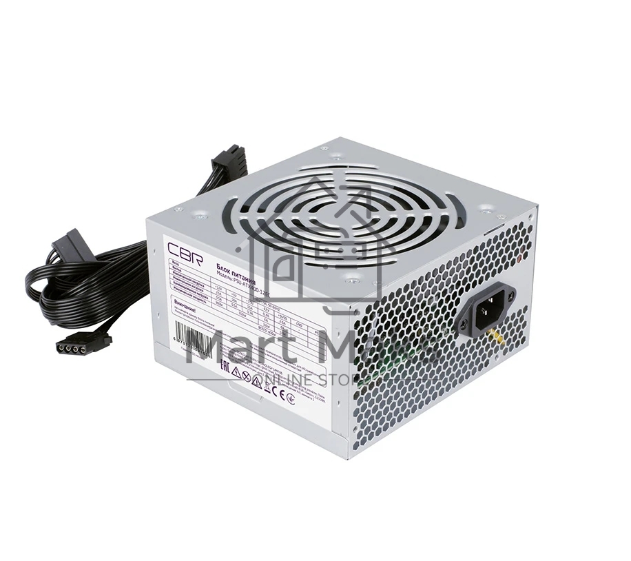 Блок питания CBR PSU-ATX400-12EC, 400Вт, 120мм, черный