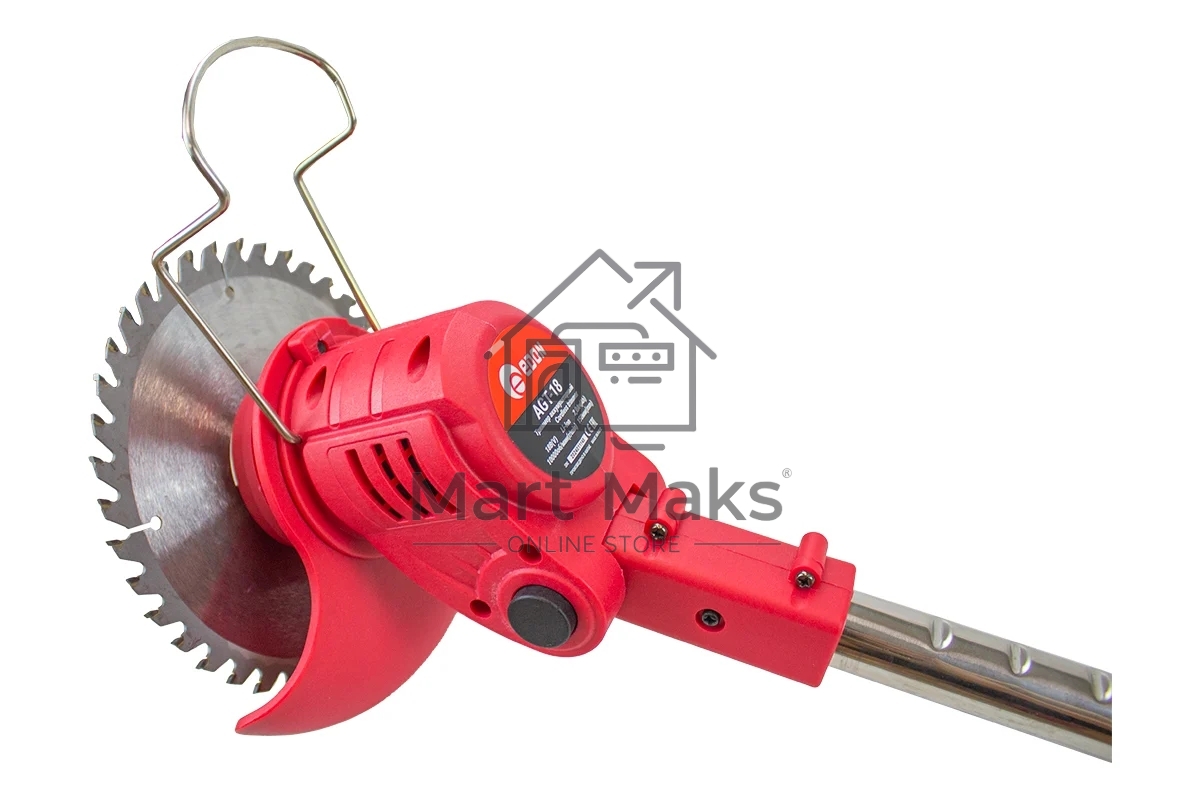 Триммер аккамуляторный Edon AGT-18, 18 В, 1,5 Ач