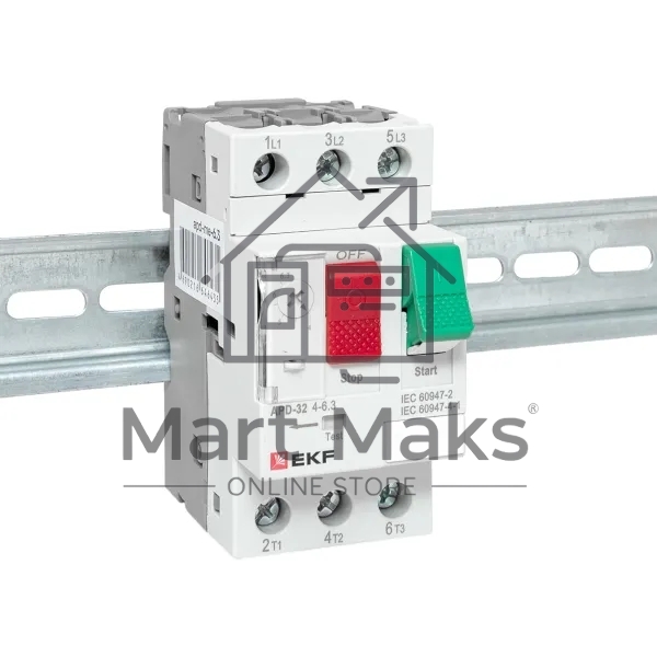 Выключатель автоматический для защиты двигателя АПД-32 4-6.3А EKF apd-me-6.3