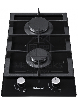 Газовая варочная панель Weissgauff HGG 320 BGh Домино 30 см, черная