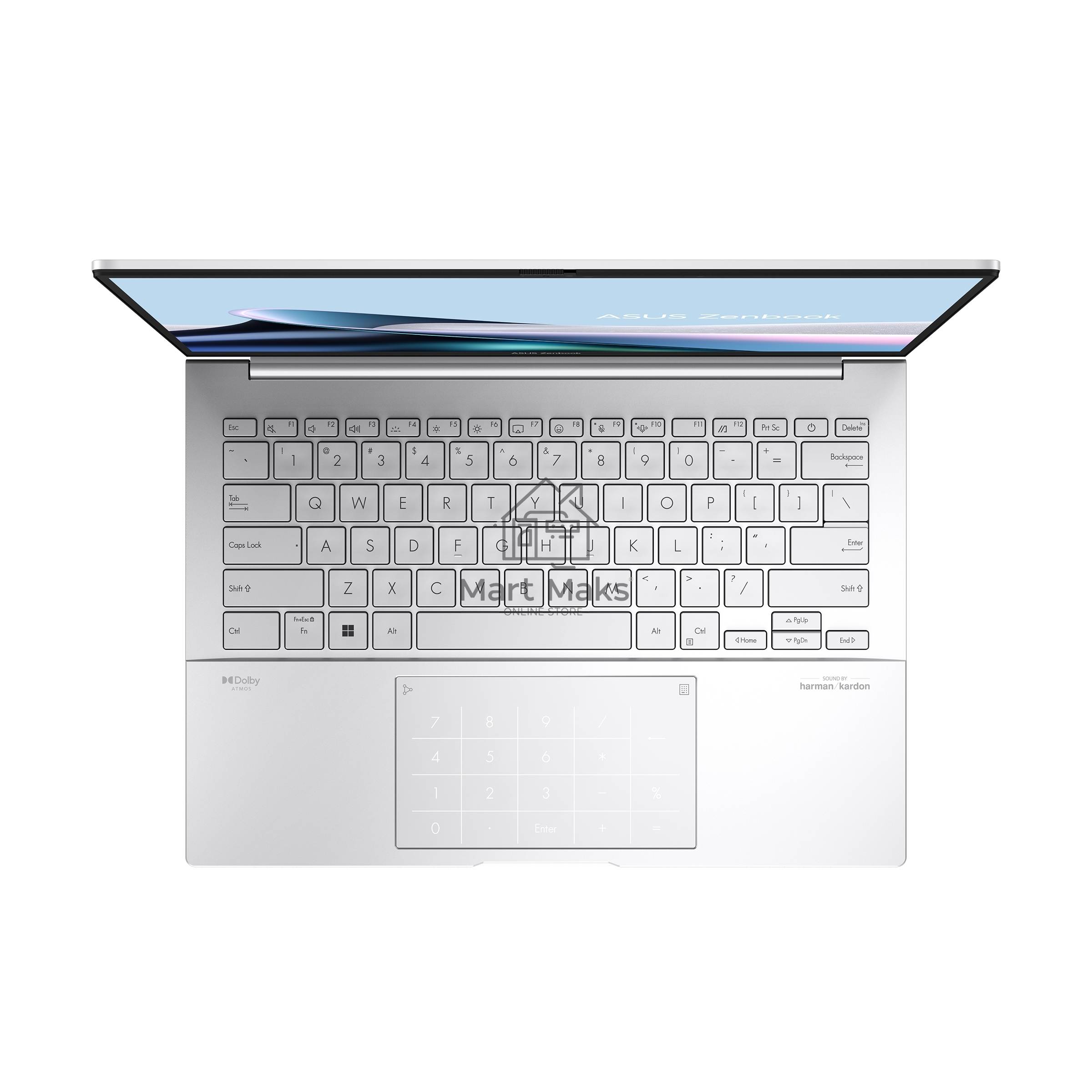Ноутбук Asus Zenbook UX3405MA-QD988 14 OLED FHD+/Intel Core Ultra 5 125H/16Gb/SSD 512Gb/Intel Arc/noOS/Серебристый (90NB11R2-M01SN0)