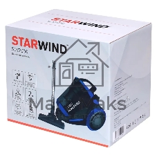 Пылесос Starwind SCV2030 синий/черный, 350/2000 Вт, уборка сухая, пылесборник контейнер 2 л