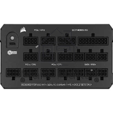 Блоки питания/ Power Supply Corsair HX1200i Ultra-Low Noise, Model RPS0202, 1200W 80+ Platinum (ATX, 3.1, PCIe 5.1, Full modular, 1x24(20+4)pin, 2x12V-2x6, 1x16-pin PCIe, 2x4+4-pin CPU +12V (EPS), 6x4-pin Molex, 5x6+2-pin PCIe, 8xSATA3, 1xUSB (Type-C), Active, 140x140mm, 200x150x86mm, APFC, Power cable-EU, black)
