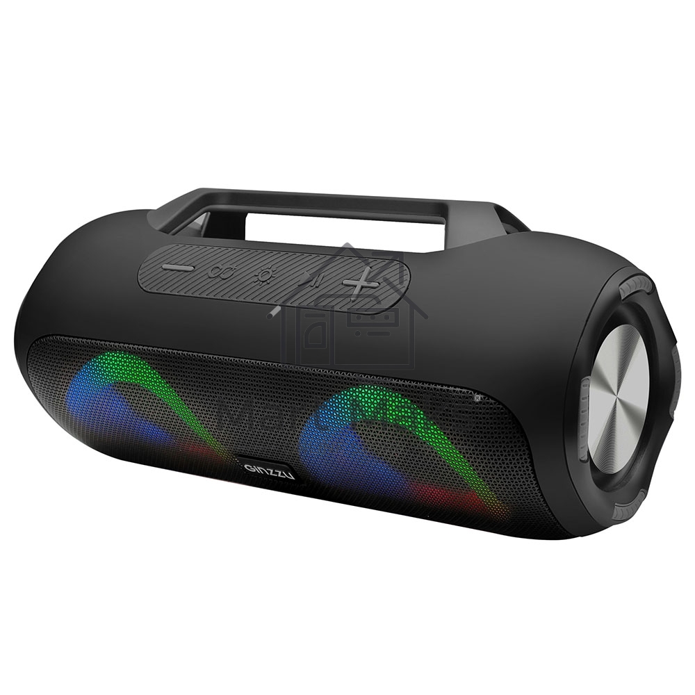 Колонка BlueTooth Ginzzu GM-918B, 3,6Ah/TWS/USB/TF/AUX/RGB