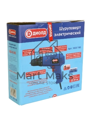 Дрель-шуруповерт сетевой ДИОЛД ЭШ-0,45, Сетевая, 450Вт