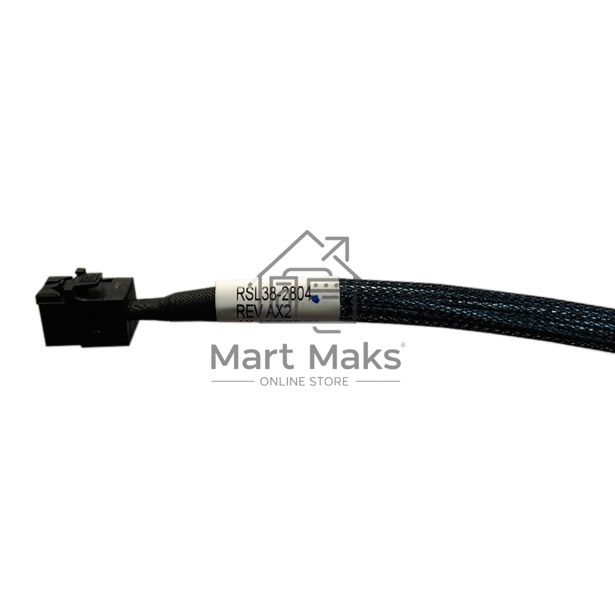 Кабель Amphenol RSL38-2804 Slimline SASx4 (SFF8654) -to- HD MiniSAS x4 (SFF8643) 80cm