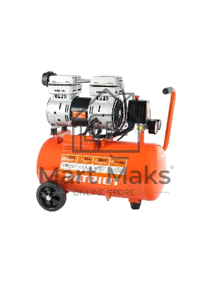 Компрессор PATRIOT WO 24-160 525306375 Безмасляный; Мощн. 1,1 кВт; Напр. 230В Об. двиг.: 2850 об/мин; Производительность: 160 л/мин; Объем ресивера: 24 л; Давление: 8 бар