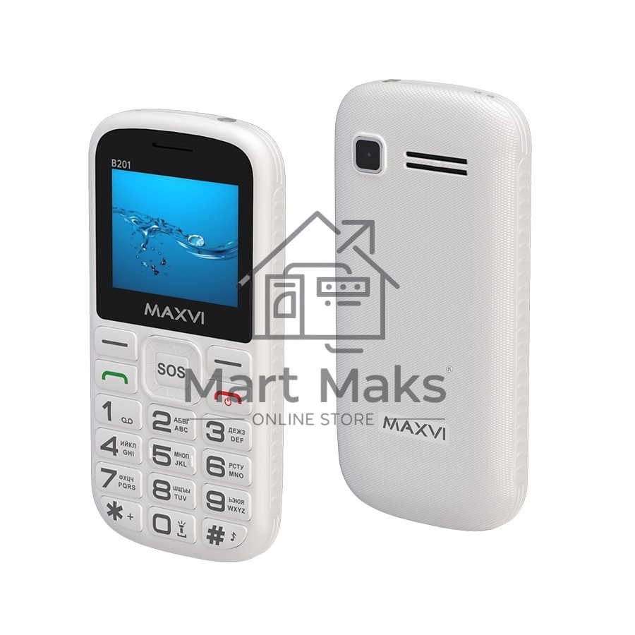Мобильный телефон Maxvi B201 белый